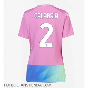 AC Milan Davide Calabria #2 Tercera Equipación Mujer 2023-24 Manga Corta